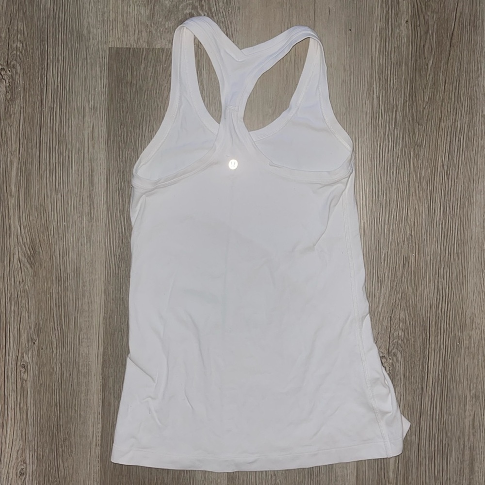 Lululemon White Racerback Tank
